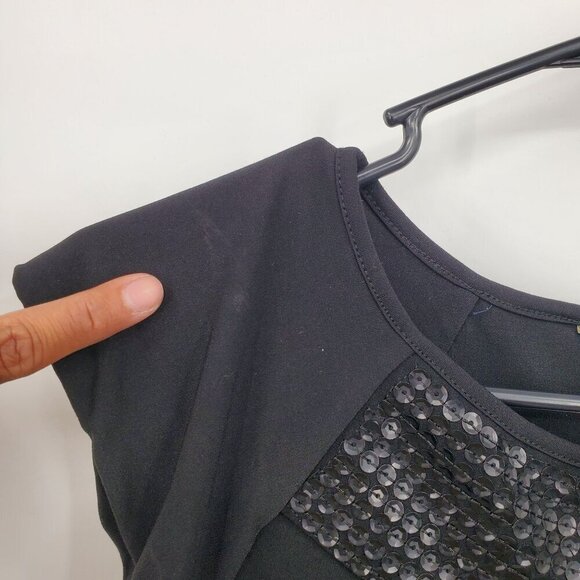 Banana Republic Sequin Neck Top Women Size XS Petite Sleeveless Lightweight Casu - Picture 6 of 9